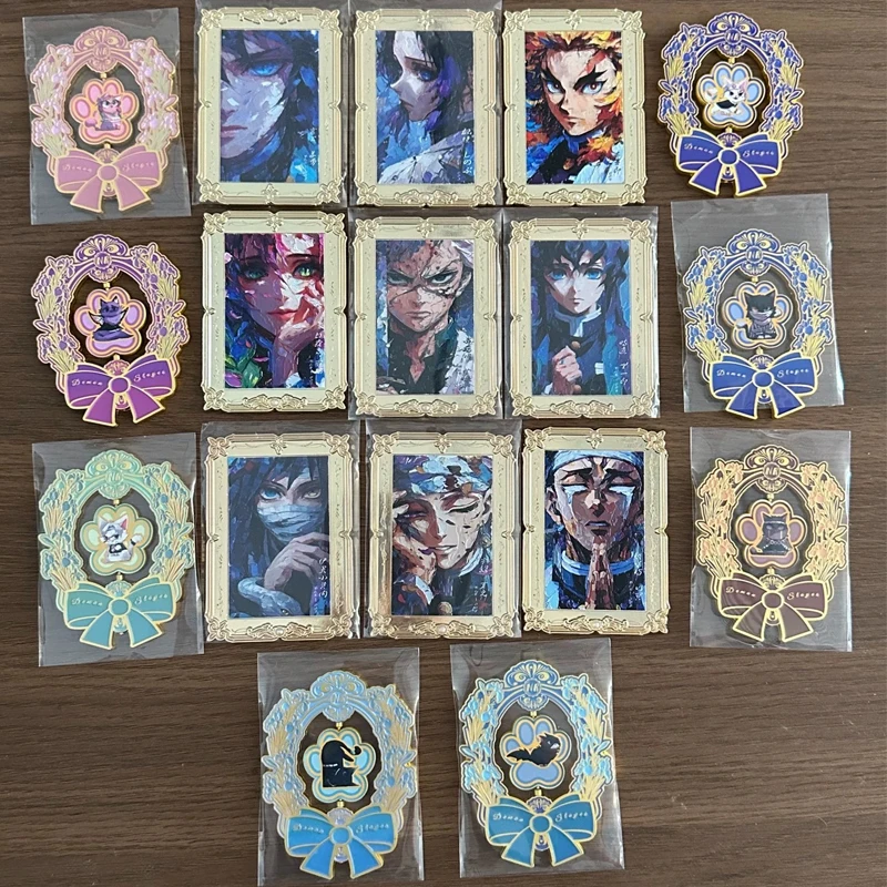 

Аниме Demon Slayer BGR NR металлические карты Kochou Shinobu Tokitou Muichirou коллекционные карты подарки на Рождество и день рождения детские игрушки