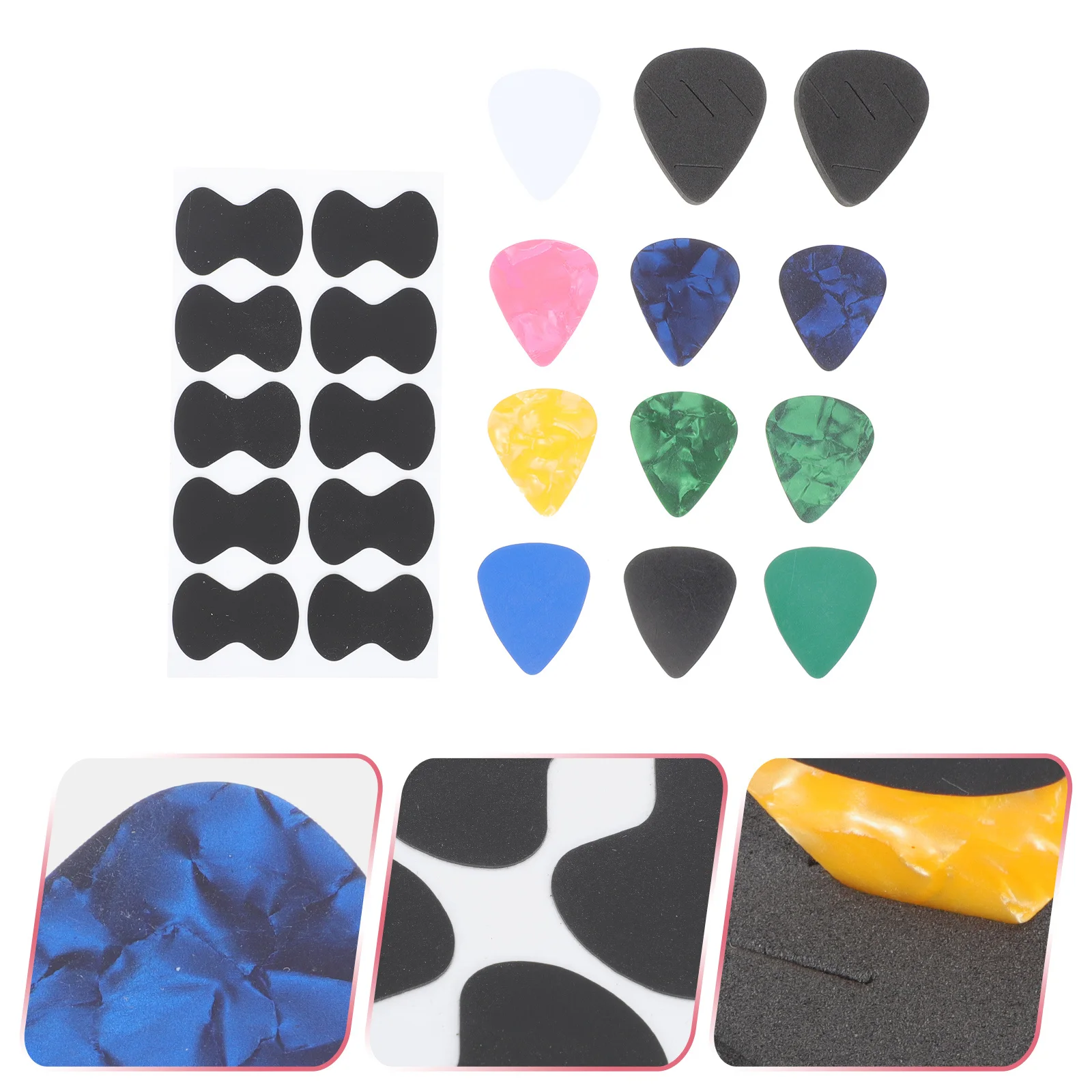 

1Set Guitar Pick Storage Holder Premium Plastic Ergonomic Design Guitar Plectrums Practical Accessories for Live Shows