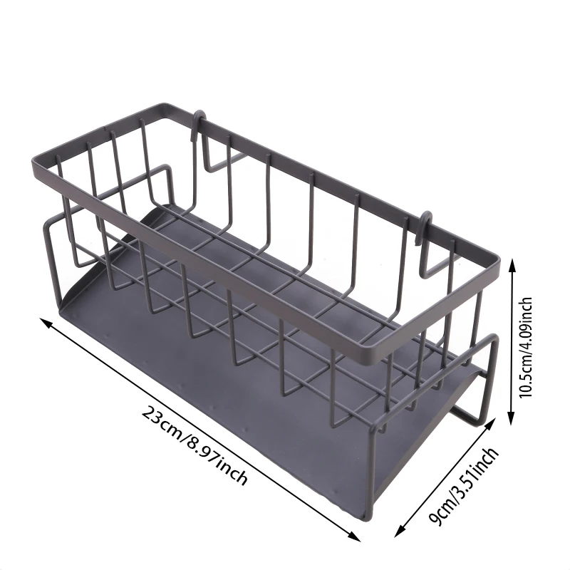 Gootsteen Drainage Rack Multi-Functionele Plank Drainage Mand Spons Doek Afwasmiddel Organizer