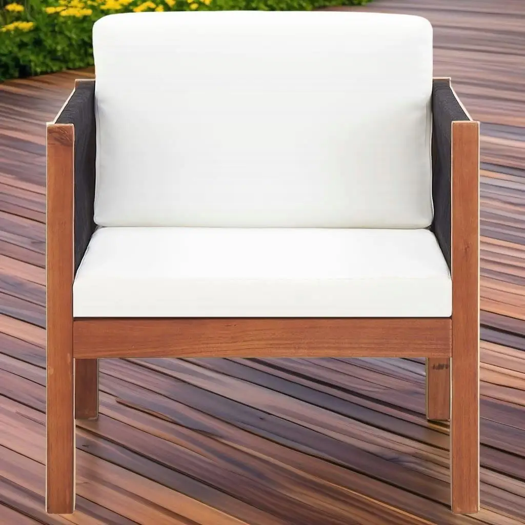 

Set of 2 Acacia Wood Patio Chairs - Durable & Stylish Outdoor Seating