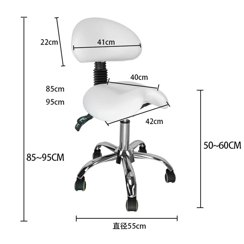 Beauty Salon Hairdressing Bar Backrest Stool Barber Shop Office Saddle Chair Furniture Dentists Rotatable Make up Tattoo Chairs