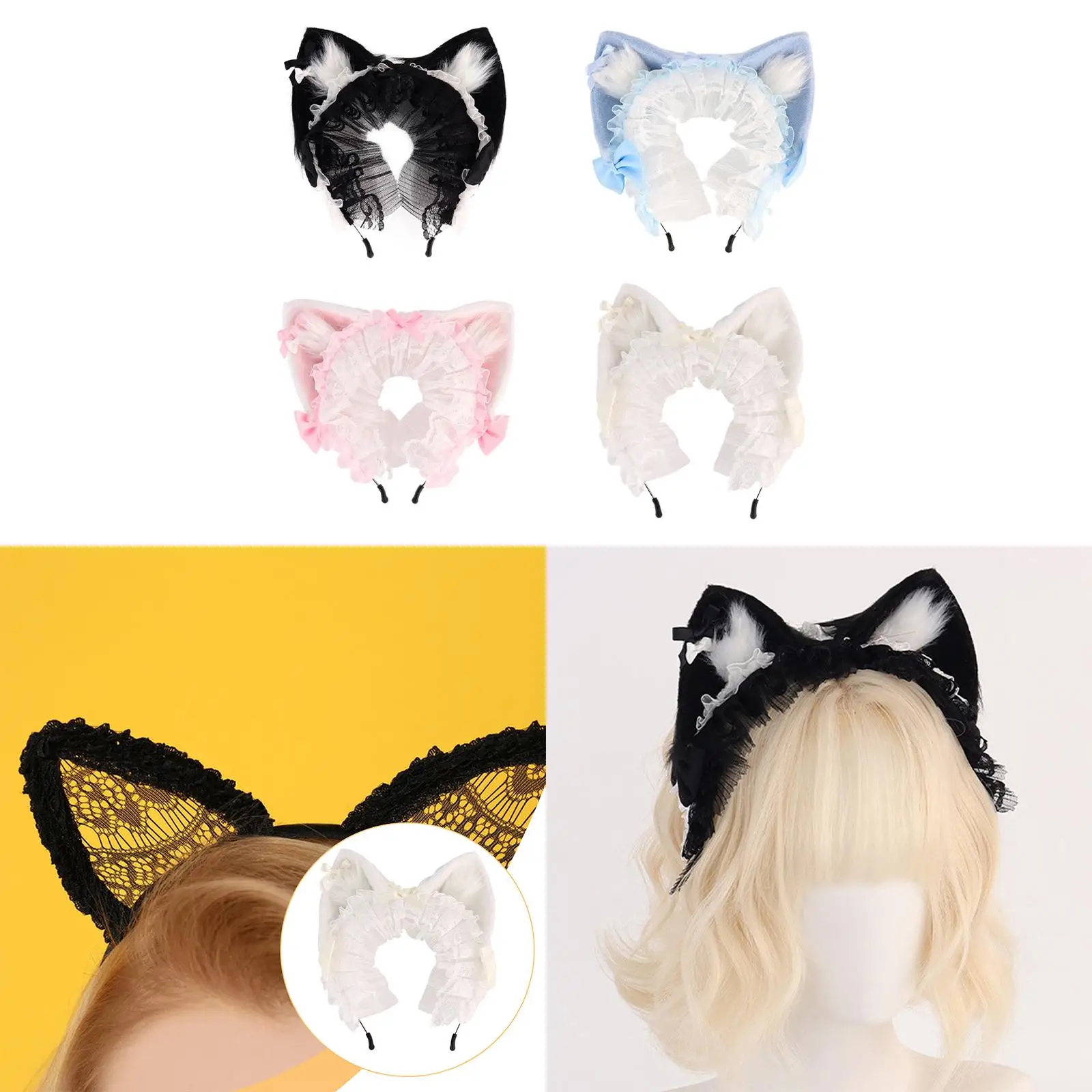 

Hairhoop Cat Ear Fancy Dress Party Party Supplies Multifunctional Headwear