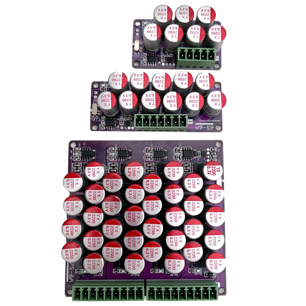 1.2A 3A 5A 6A Balance Li-ion Lifepo4 LTO Bateria litowa Aktywny korektor Balancer Board Kondensator 4S 6S 7S 17S BMS