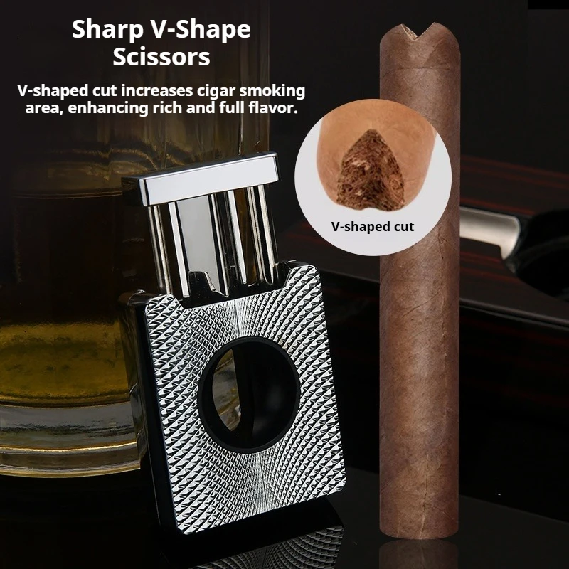 جديد الراقية السيجار المقصات المعدنية الخامس الربيع مقص المحمولة حاد السيجار قطع سكين الراقية السجائر الهدايا #3