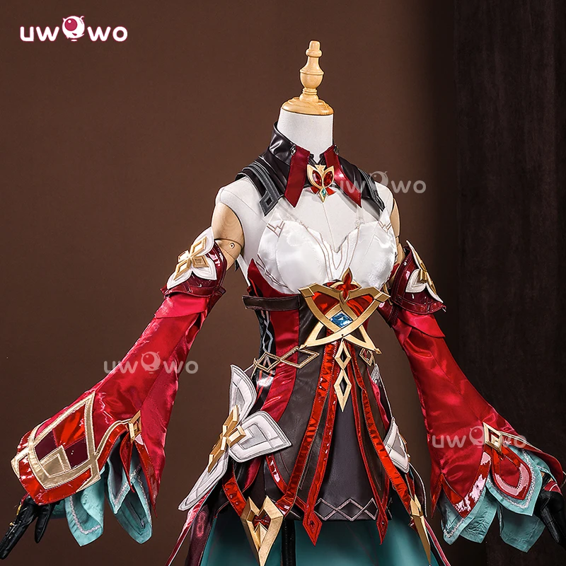 UWOWO Alice Cosplay Collab Series: Costume da Cosplay Premium di Alice Hexenzirkel (Madre di Klee) dal Gioco Genshin Impact per Halloween
