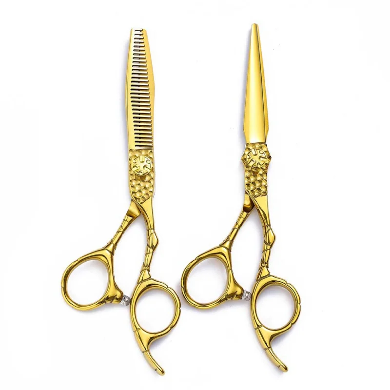 6-inch Professional Salon Trimming Bangs, Trimming Thin Hair and Styling Haircutting Scissors Set