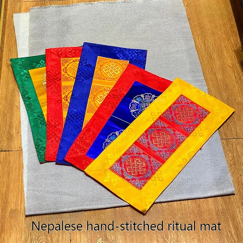Nepal Hand-sewn Boutique Vajra Bell Pestle Cushion/Ritual Tool Cushion Tambourine Non-slip Pad Religious Decoration Supplies