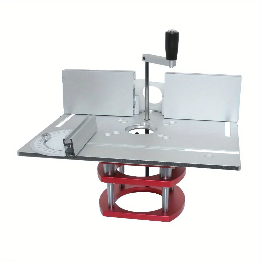 

Router Lift Jig and Insert Plate Kit - Aluminum Alloy Table Router Lift and Plate - Fast and Precise Tool