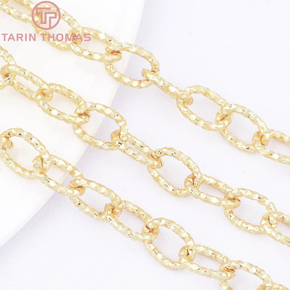 (10061) 18K Gold Color Brass Alloy Circular Elliptical Necklace Chains Bag Chain High Quality DIY Jewelry Making Accessories image 6