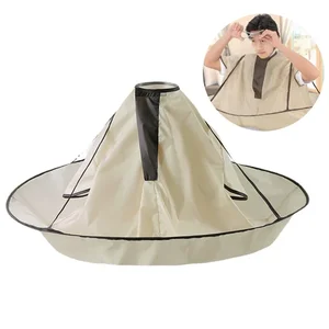 Barber Accessories Waterproof Adult Hair Cutting Cloak Foldable Umbrella Cape Salon Barber Home Hairdressing Cape Cover Cloth 10 best sales salon capes - №9