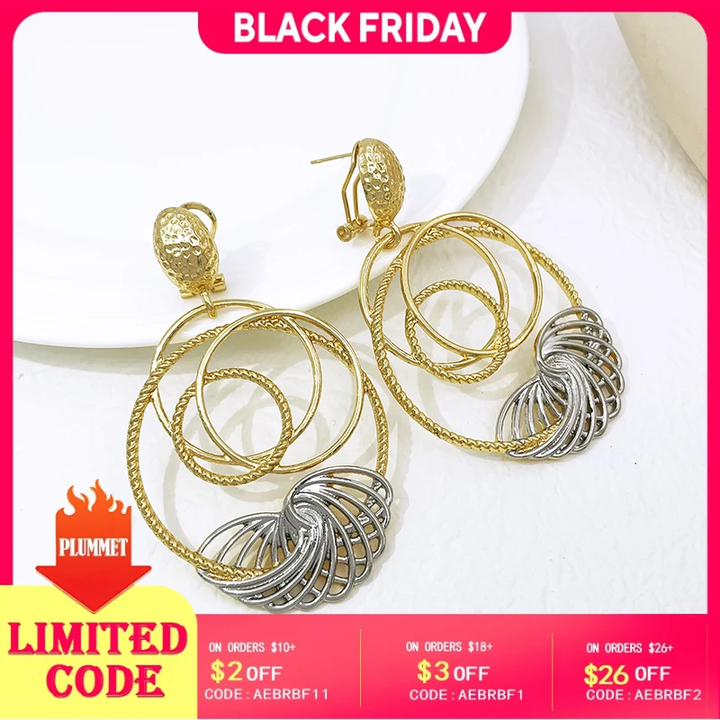 

Женские серьги-подвески с покрытием из 18-каратного золота