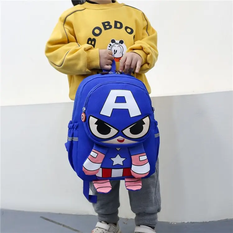 Disney cartoon Avengers Spider-Man boys School Bag New Kindergarten Baby Children\'s Small Backpack Cute Backpack