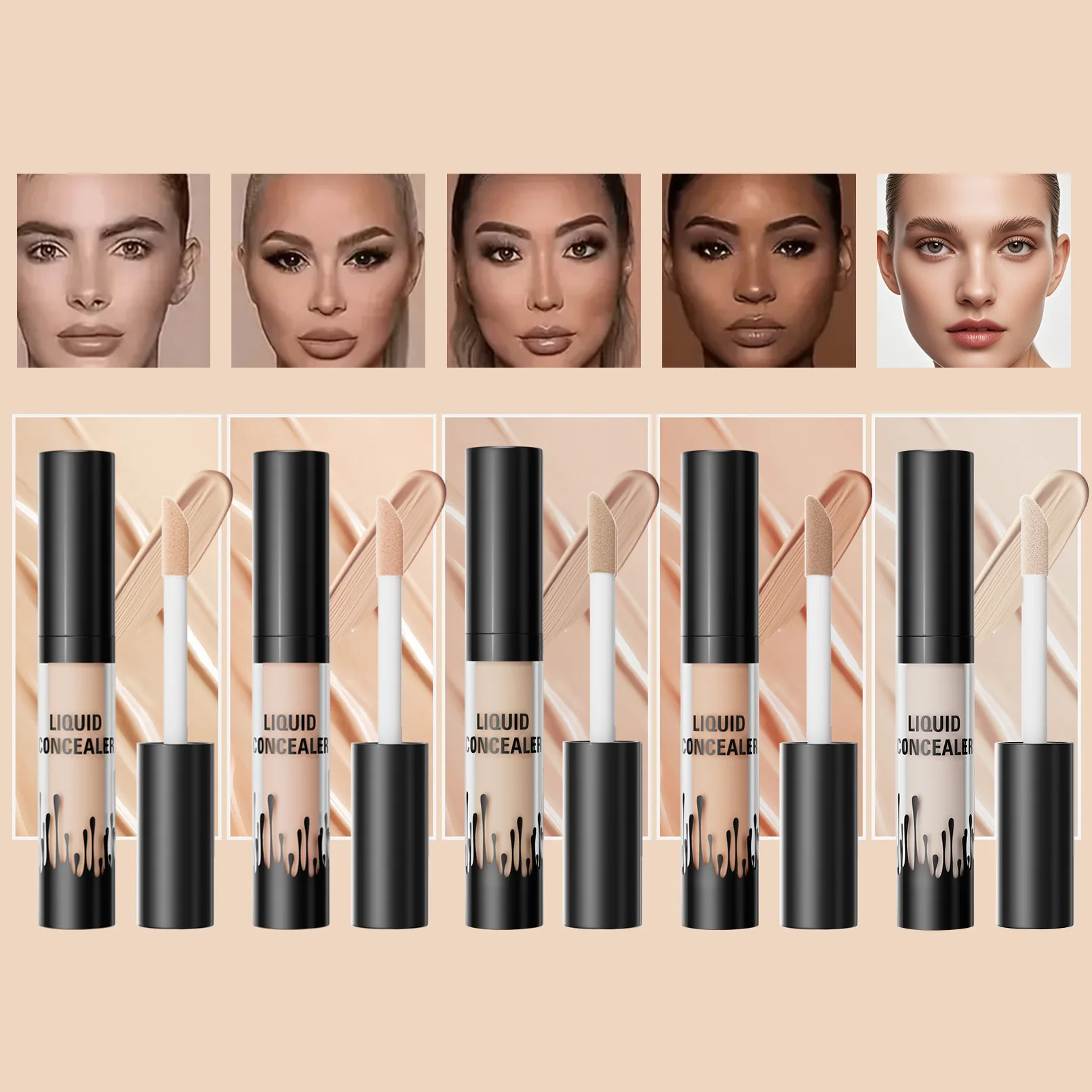 

Brightening Concealer Pen Tattoo Cover Covers Spots Acne Dark Circles 3D Hydrating Liquid for Makeup Base