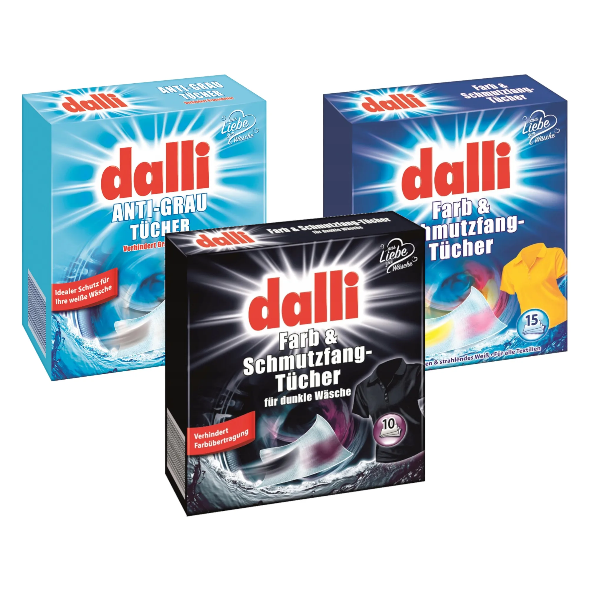 DALLI white black MIX washing wipes 40 PCs