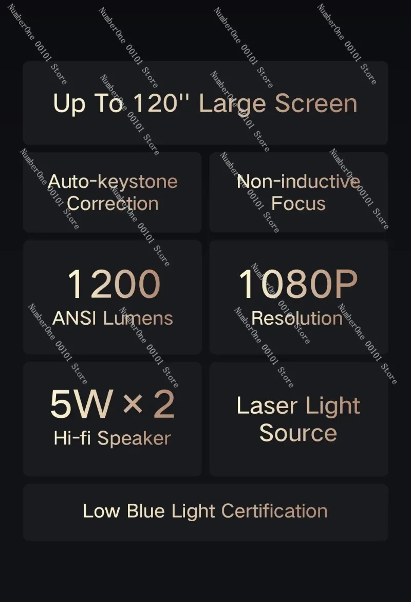 For Peak Mi R1 Nano Ultra-Short Focus Laser Projector Home Wall Projection Super Close Distance P HD Laser TV