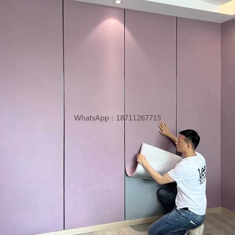 

Cream self adhesive wall covering waterproof bedside soft package wall panels- 3d wall3d 3D-стена