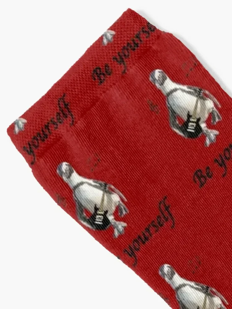 Penguin music Socks Novelties snow hiking men cotton high quality Mens Socks Women's