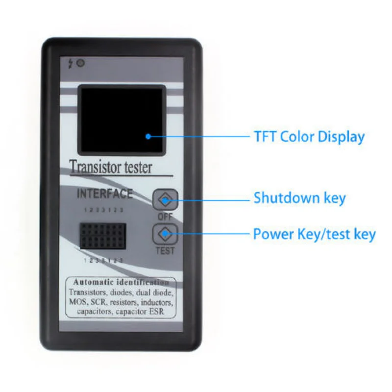 Color Screen Graphic Display M328Transistor Tester Ohmmeter Inductometer Capacitance MeterESRInstrument