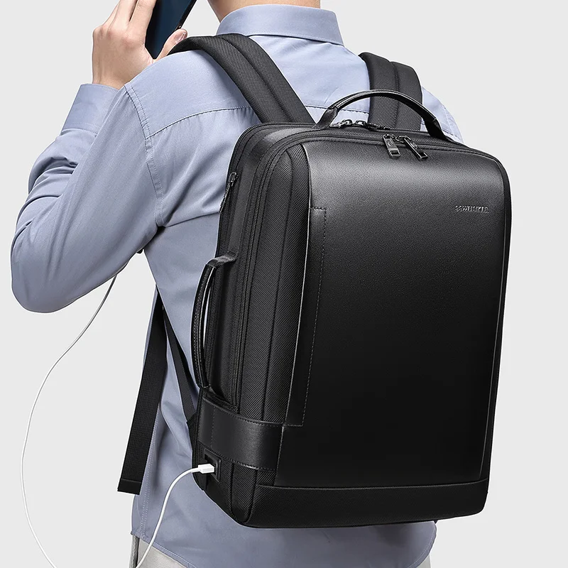 High quality custom logo travel business usb charging mochila 15.6 inch laptop bag pack men notebook backpack