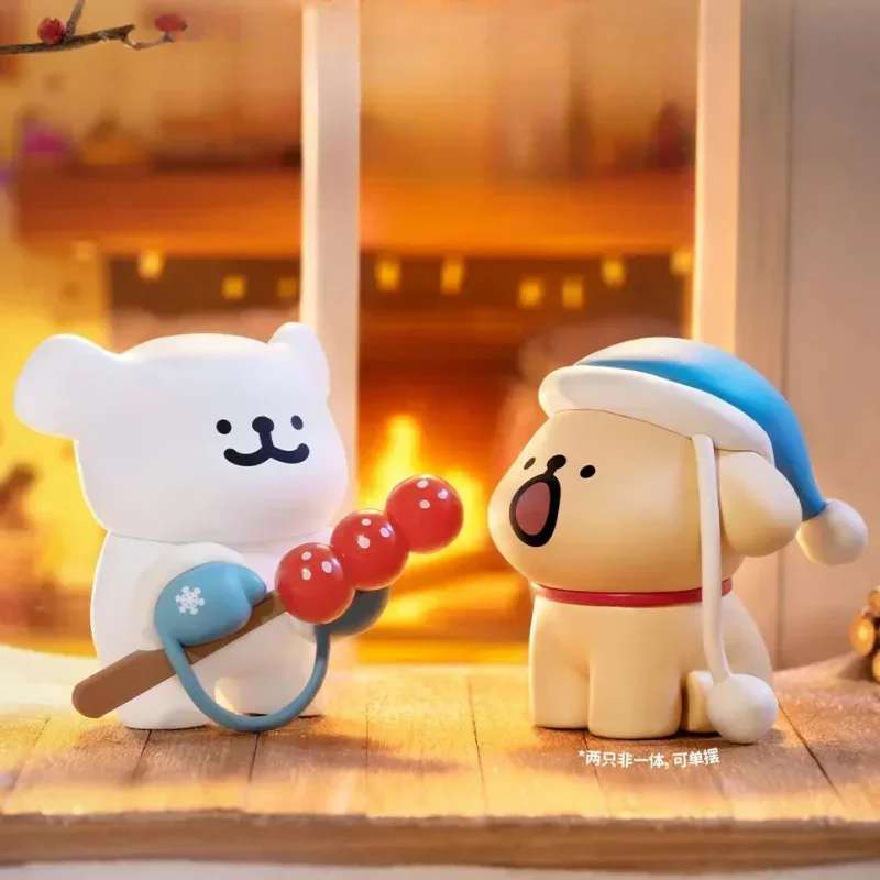 New Maltese Line Dog Warm Warm Series Blind Box Mystery Box Caixa Caja Dolls Gift Anime Action Figure Toys