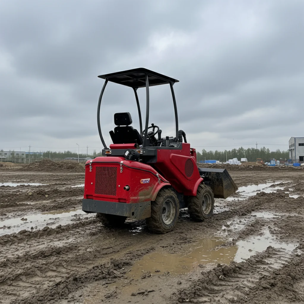 Caricatore telescopico compatto idraulico diesel da 1 tonnellata per azienda agricola