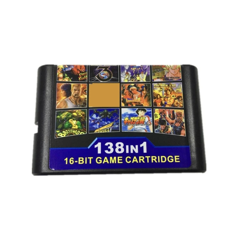 138 Hot Games In One Cartridge For Megadrive Genesis Consoles 138 In 1 Game Card For Sega Console