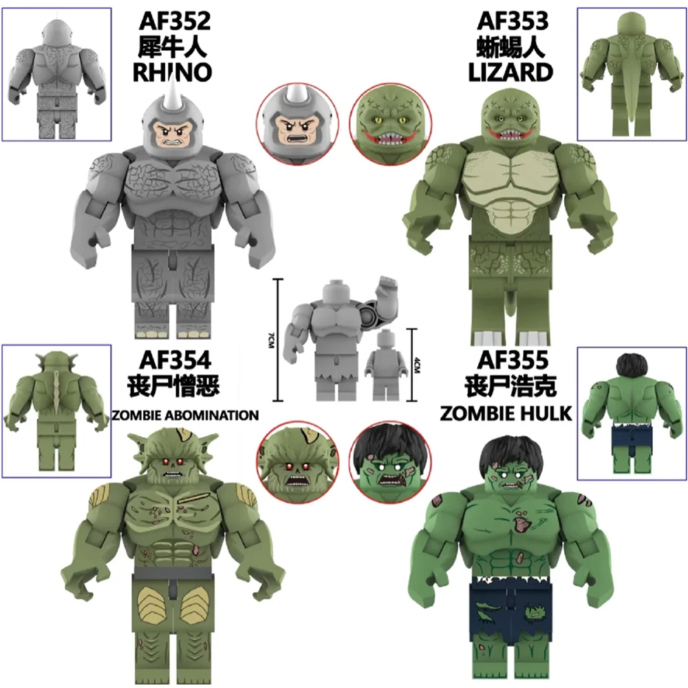Blocs de construction de personnages de héros Hulk, film AF345, jouet classique, figurines d'action, briques, Puzzle, jouets pour garçons, cadeau pour enfants, nouvelle collection 2025