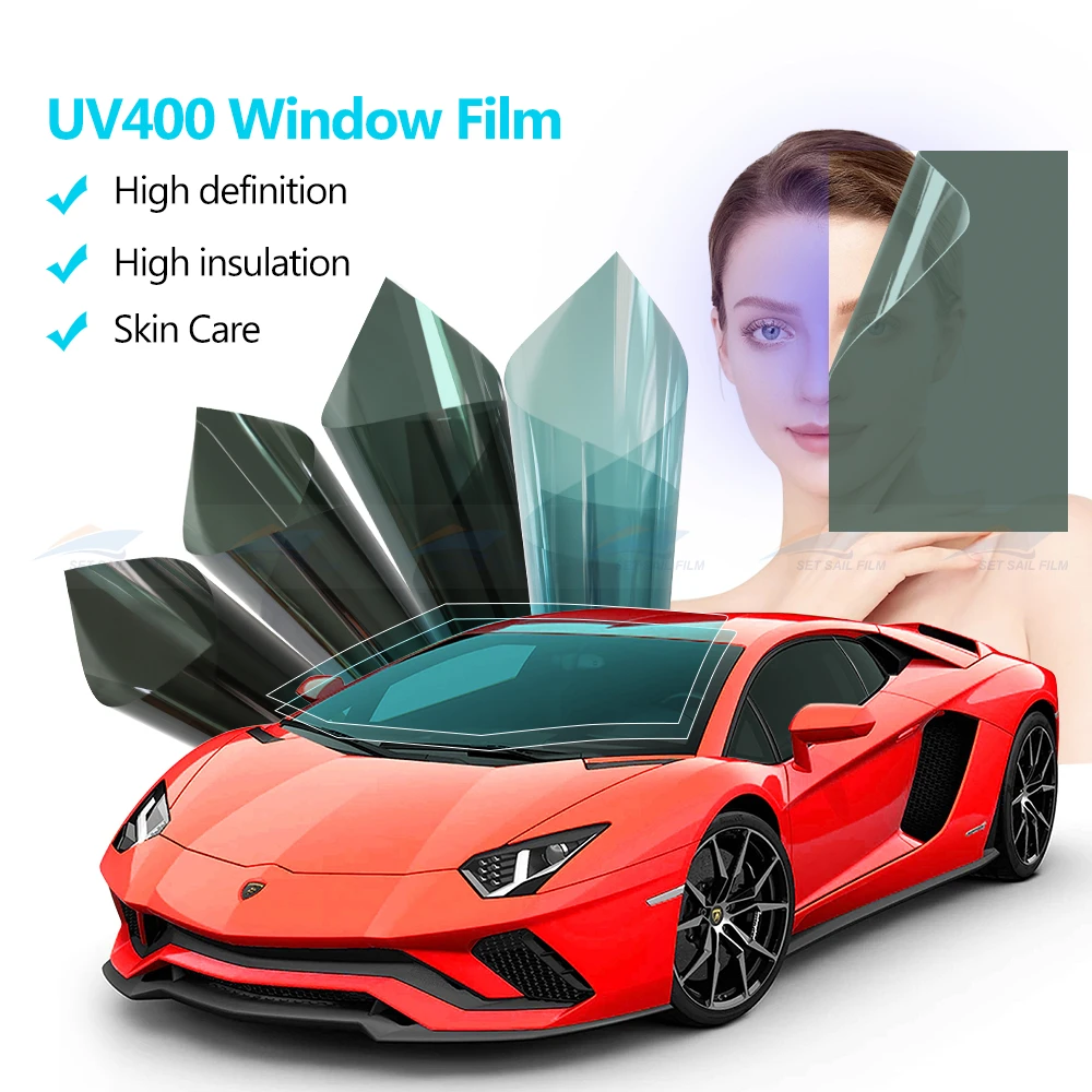 MQ20 UV400 VLT20% HD Skin Care Insulation Car Films Nano Ceramic Tint Anti UV Rejection Automotive Window Solar Film