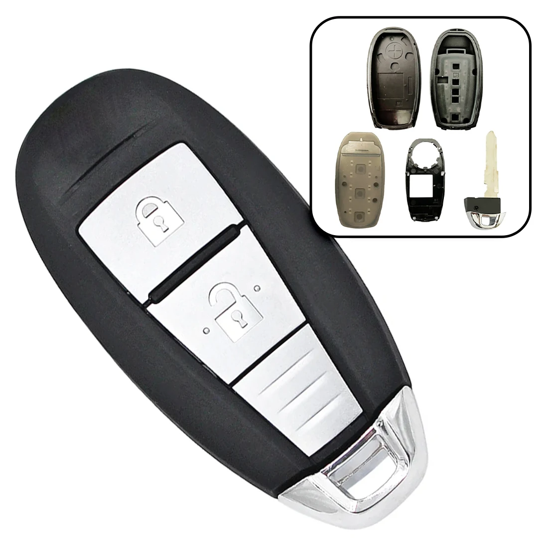 

2 Button Remote Key Cover Fob Case Shell Uncut Fit for Suzuki SX4 Swift S-Cross Vitara New