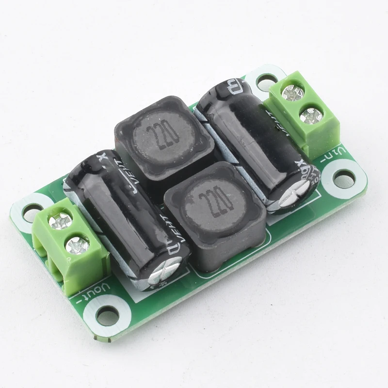 DC Power Filter Board 0-25V/0-50V 2A/3A/4A Class D Power Amplifier Module Interference Suppression Board EMI Suppression