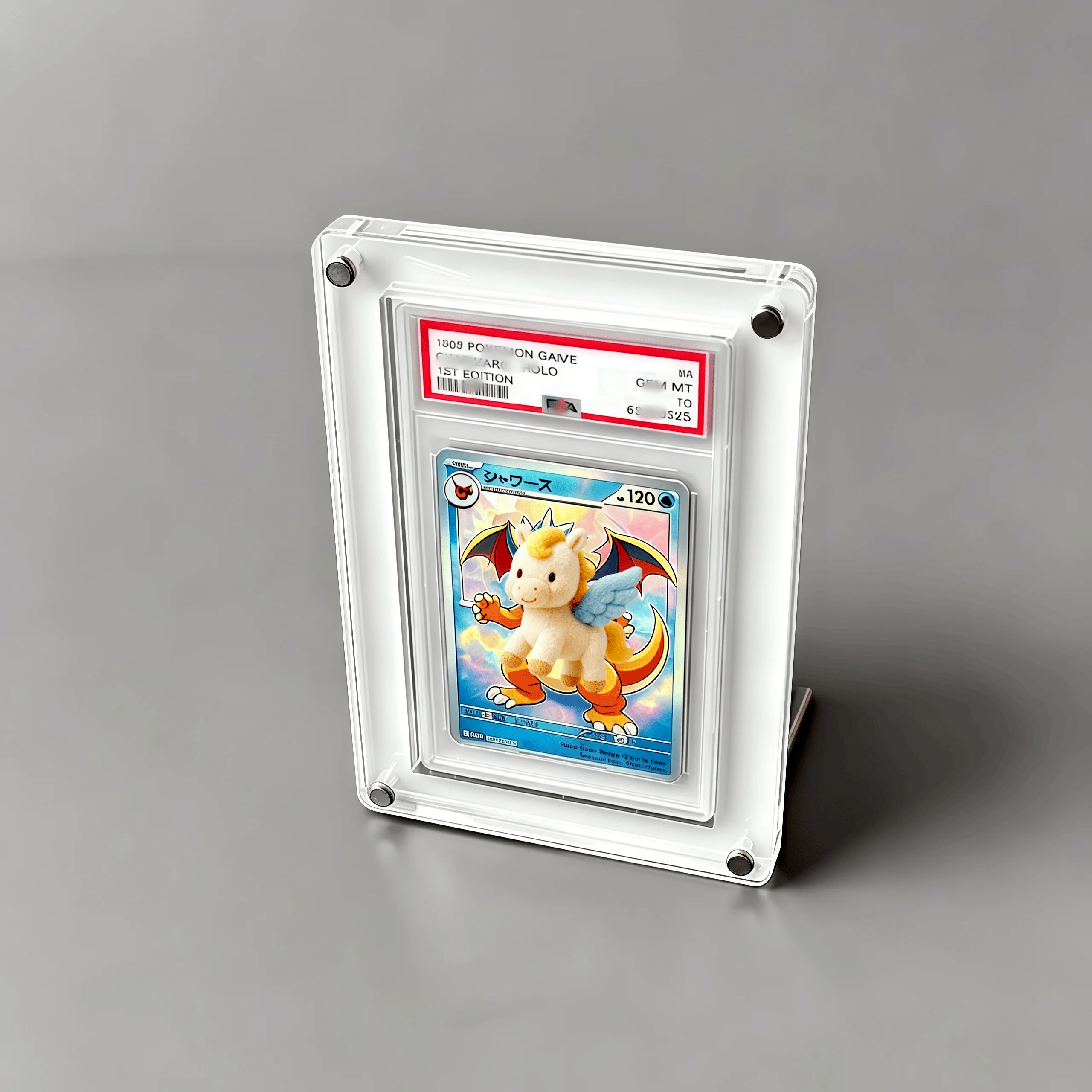 yugioh card stand Acrylic Display for Pokemon Yu-Gi-Oh UV Protection Graded Card Holder Compatible with PTCG Slab Anime Sports Card You will receive the 1st Edition version of this card. Framed Display for (3) PSA