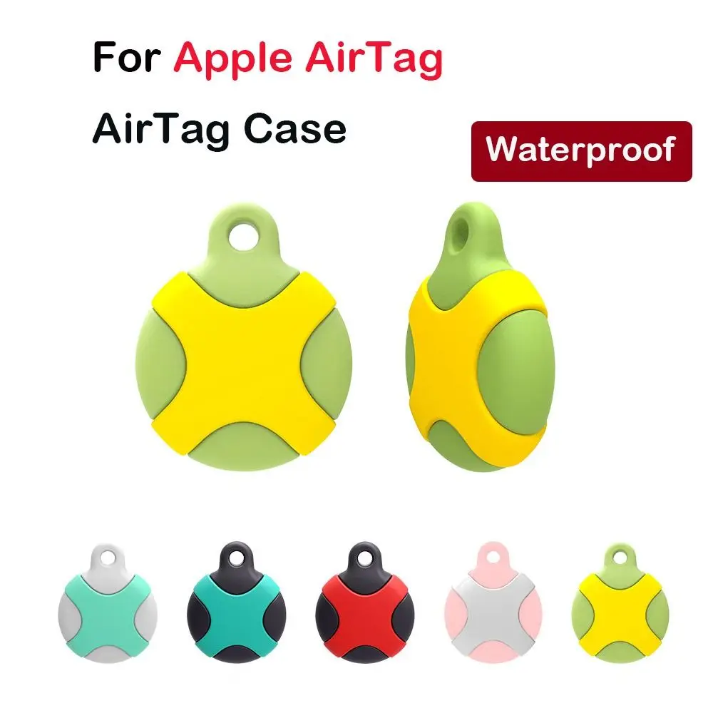 New Waterproof for Airtag Holder With Hook Buckle Silicone Tracker Case Anti-lost Shockproof Locator Shell Adults
