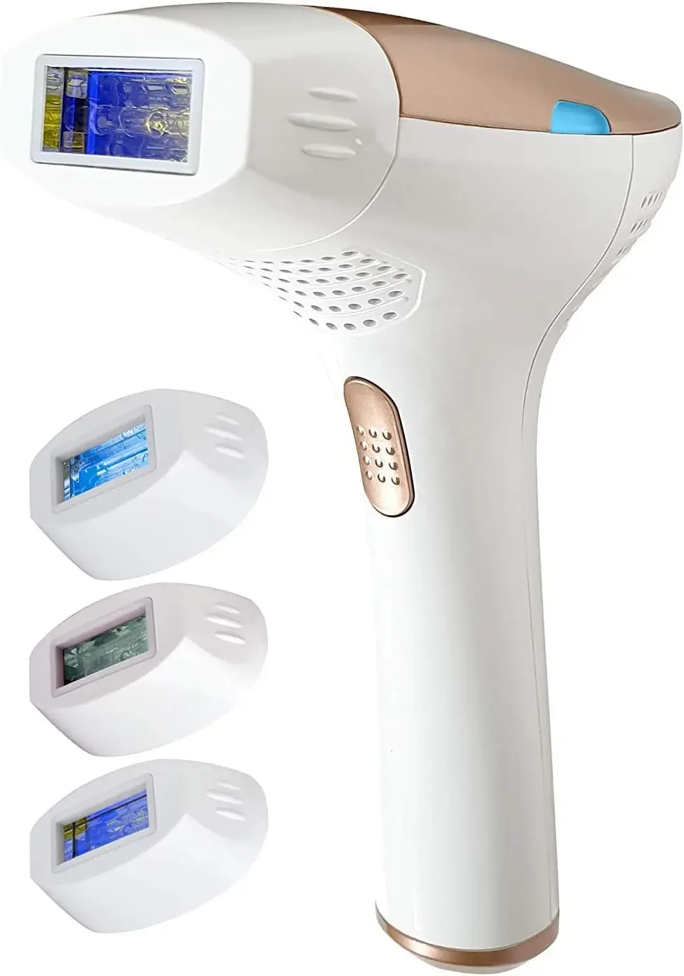 3-in-1 IPL (3 Lamps, 1,500,000 Shots) Hair Removal Device - Painless at-Home Solution - Free Pouch & Sunglasses