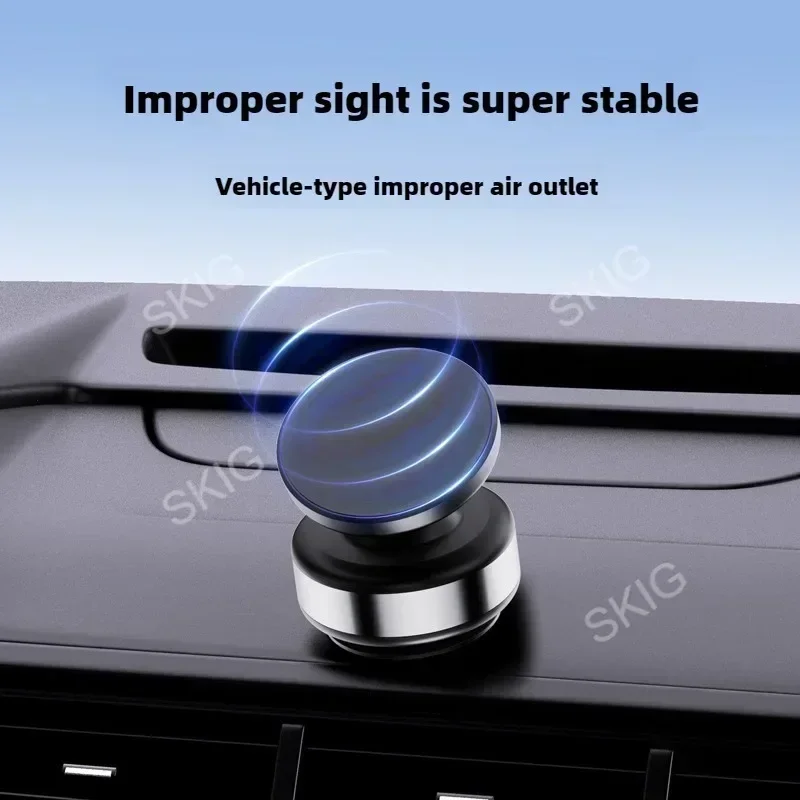 Wireless charge 360°rotatable vacum car holder For iPhone Samsung Xiaomi magnetic car mount vacuum phone holder accessories