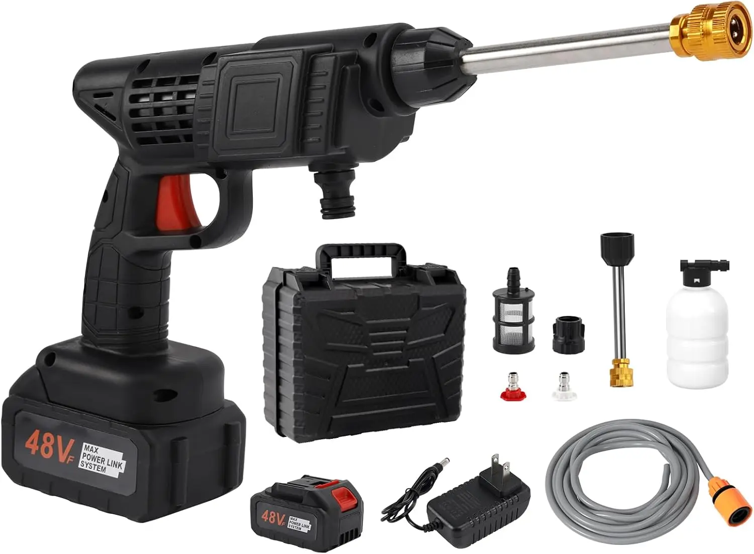 

Power Blaster Plus Cordless Electric Pressure Washer for Windows, Walls, Gardens, Cars