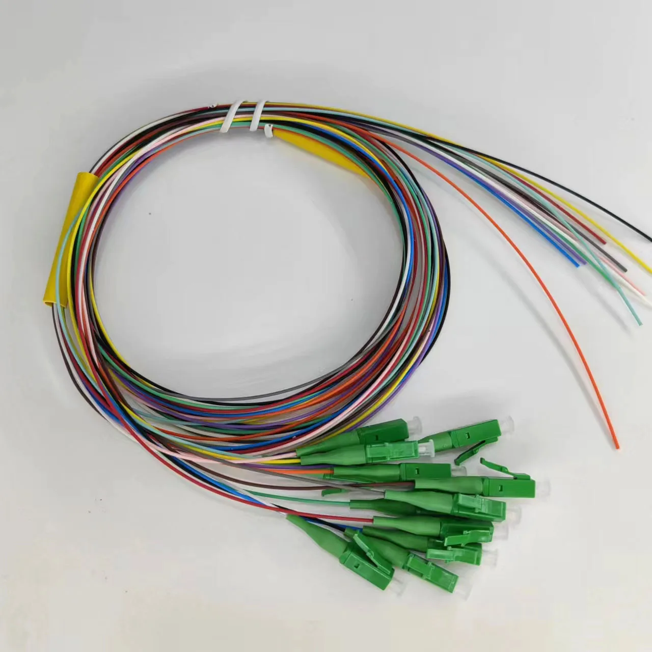 Fiber Pigtail 12 Colors LC/APC-SM(9/125) 0.9mm Cable  Optical Fiber  colorful Pigtail  Single Mode Simplex  High Quality