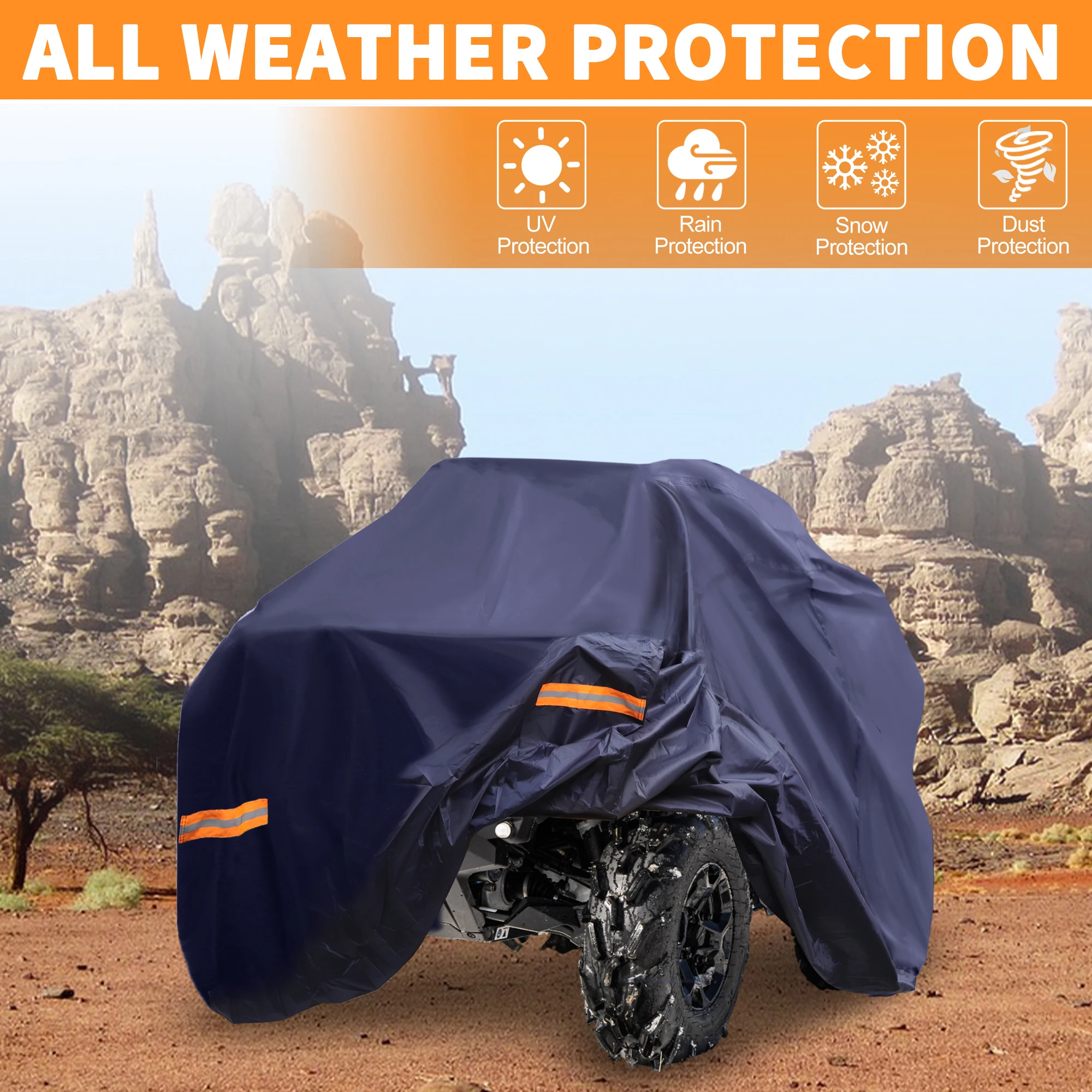 UXCELL ATV Cover for Can-am Outlander MAX XT DPS/XT-P Navy Blue 96.46