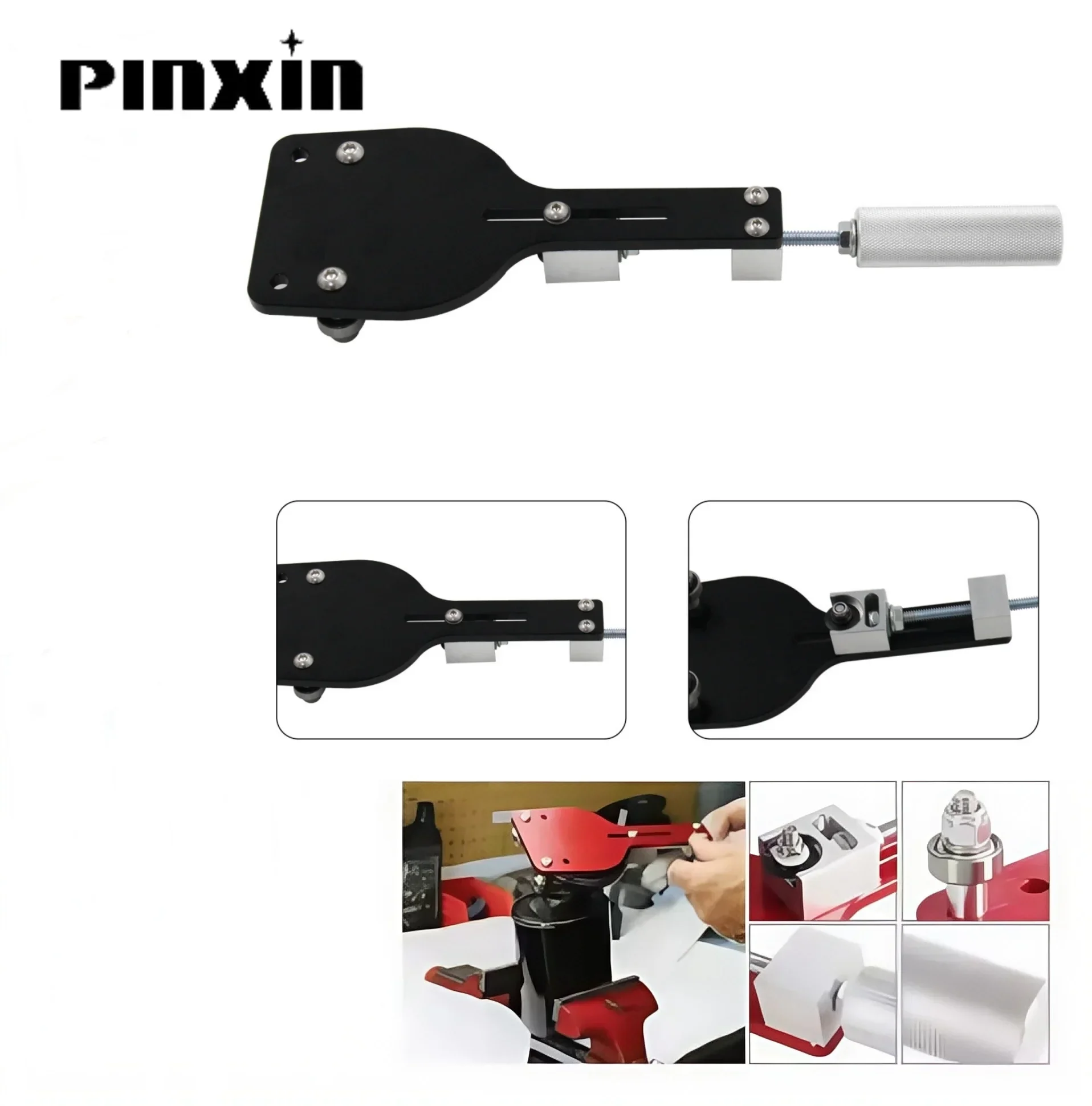 

Замените 77750 Регулируемый резак масляного фильтра, инструмент для автоматической резки автомобильных аксессуаров, подходящий для диапазона 2-3/8 " - 5", алюминий, красный, черный, 1 шт.