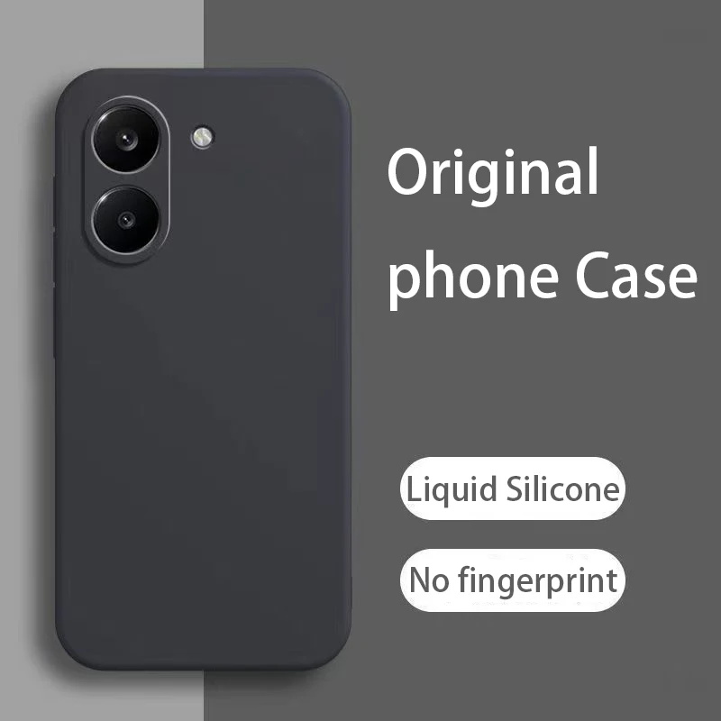 Capa de Silicone Líquido para Xiaomi Poco M7 M8 F6 F7 F8 C71 C81 C55 C65 C75 C85 X7 X8 Pro, Capa Protetora à Prova de Choque