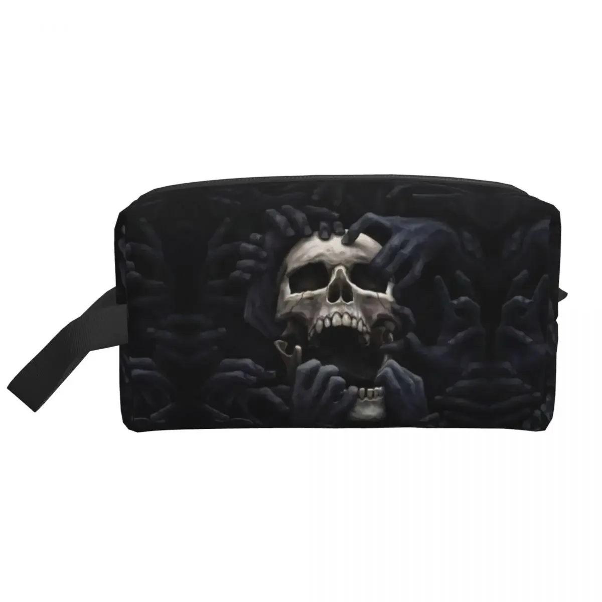 Travel Evil Hands Skull Toiletry Bag Kawaii Halloween Gothic Skeleton Cosmetic Makeup Organizer Women Storage Dopp Kit Case