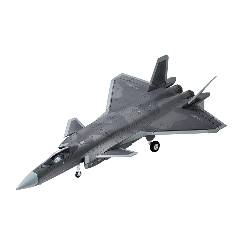 1:48 J-20 Stealth Fighter Model Legering Simulatie Vliegtuig Speelgoed Boetiek Model