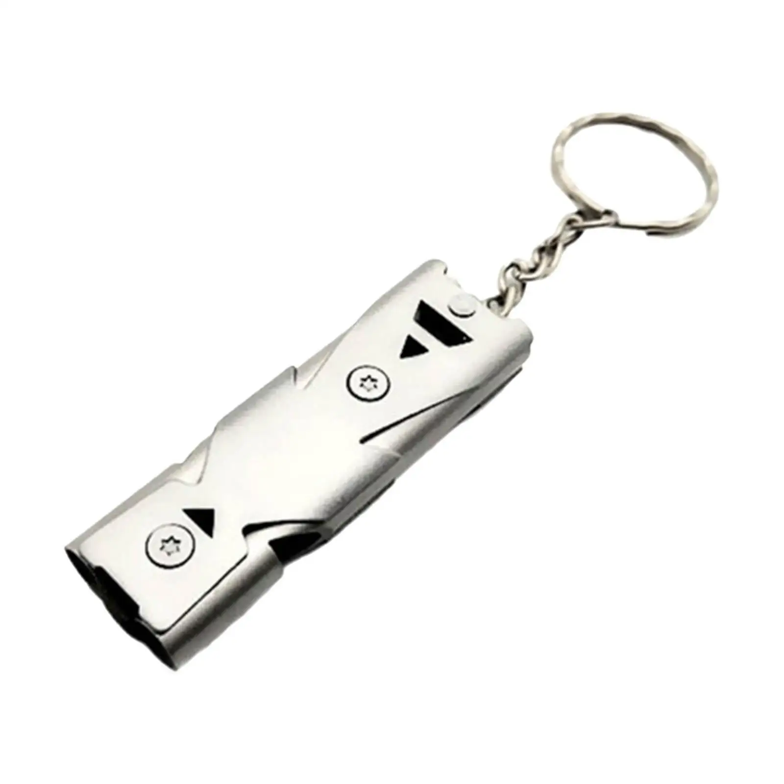 في الهواء الطلق SOS سلامة صافرة دائم المعادن المدمجة المفاتيح أدوات إنقاذ صوت عال لركوب القوارب حارس الحياة التخييم التنزه السفر #4