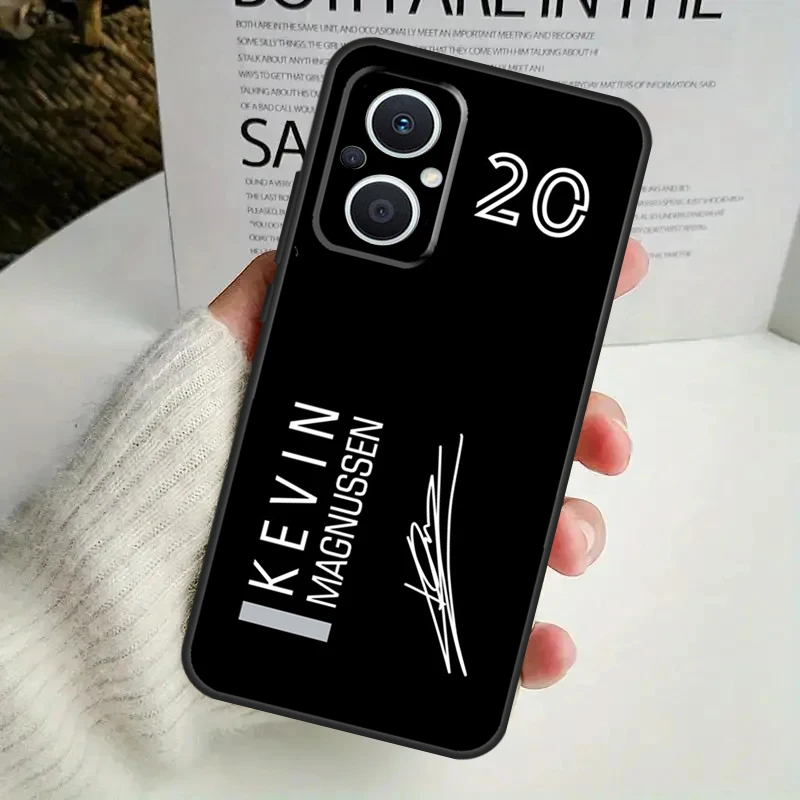 Kevin Magnussen F1 For OPPO Reno 11 F 10 Pro 4Z 5Z 8T 4 5 6 7 8 Lite OPPO Find X3 X6 Pro X2 Neo X5 Lite Case