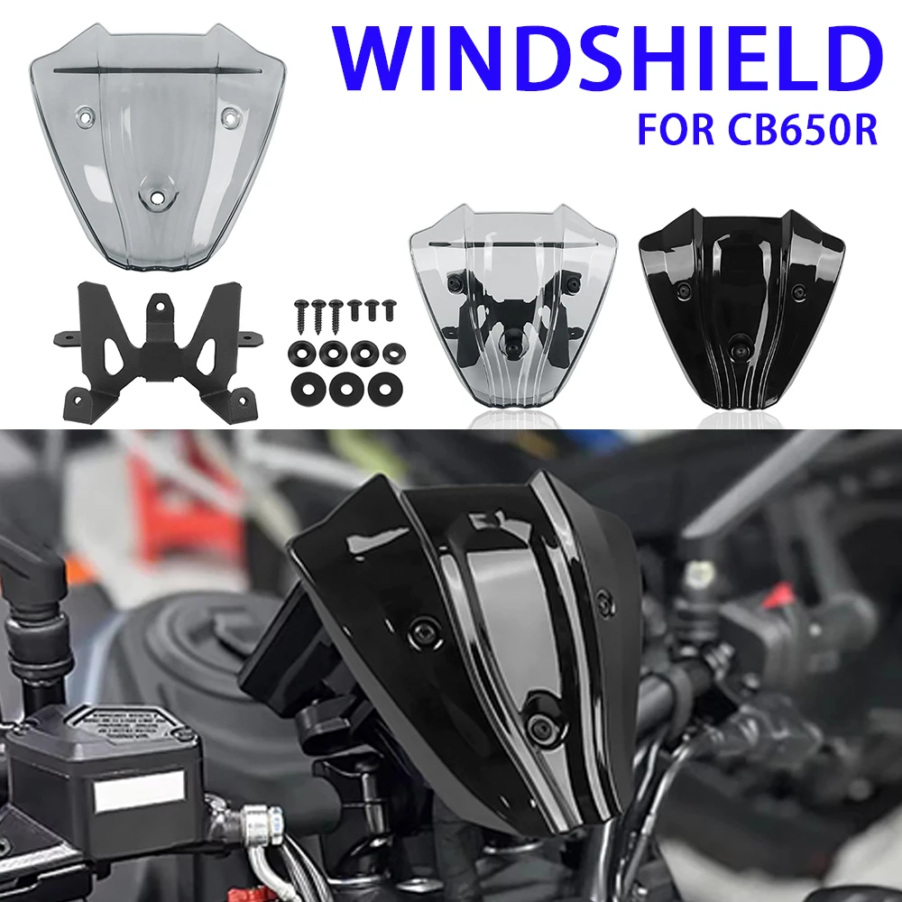 

Motocycle Wind Shield Screen Windshield Windsceen Deflector For Honda CB650R CB 650R CB 650 R CB650 R 2024-2025 Accessories