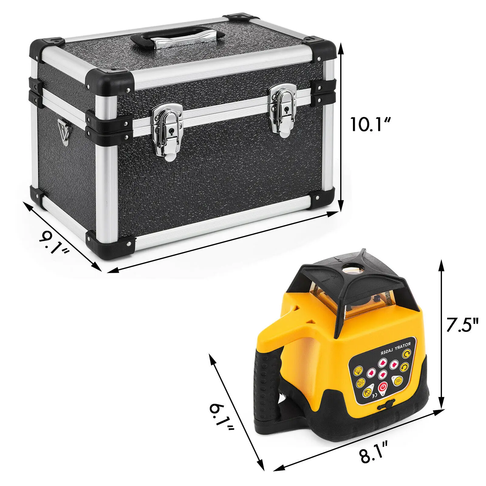 VEVOR Rotary Laser Level Red/Green Beam Self-Leveling Vertical Horizontal Cross Line Automatic Laser Level