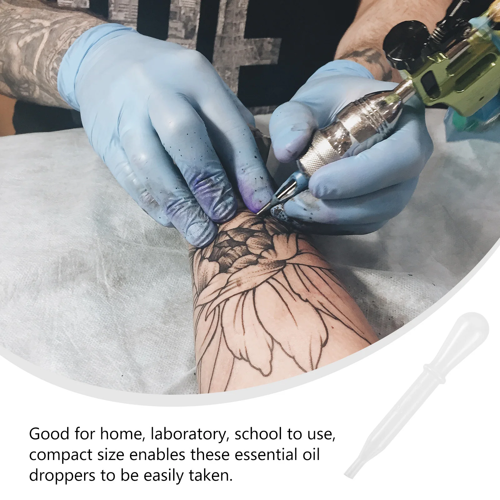 10 Uds. De goteros de pipeta de plástico, goteros pequeños para líquidos para transferencia de aceite esencial, cosméticos, laboratorio de prueba médica