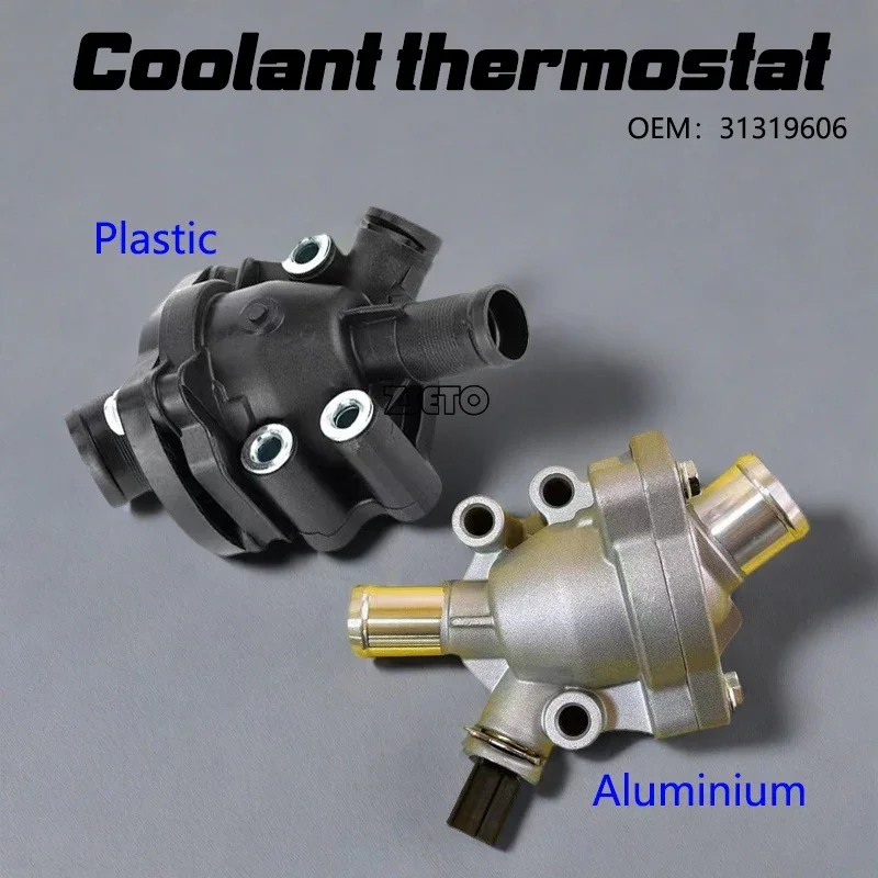 

31319606 Coolant Thermostat Manual Radiator Upper Lower Hose Thermostat For Volvo XC60 S40 S60 S80 C30