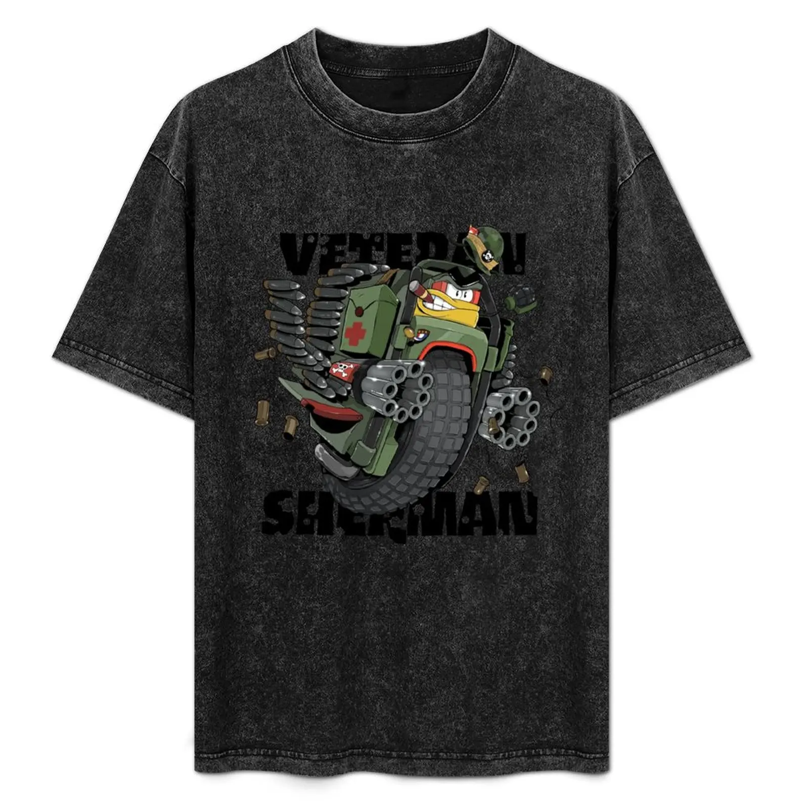 

Veteran Sherman T-Shirt anime tshirt graphic t shirts graphics plus size men clothing