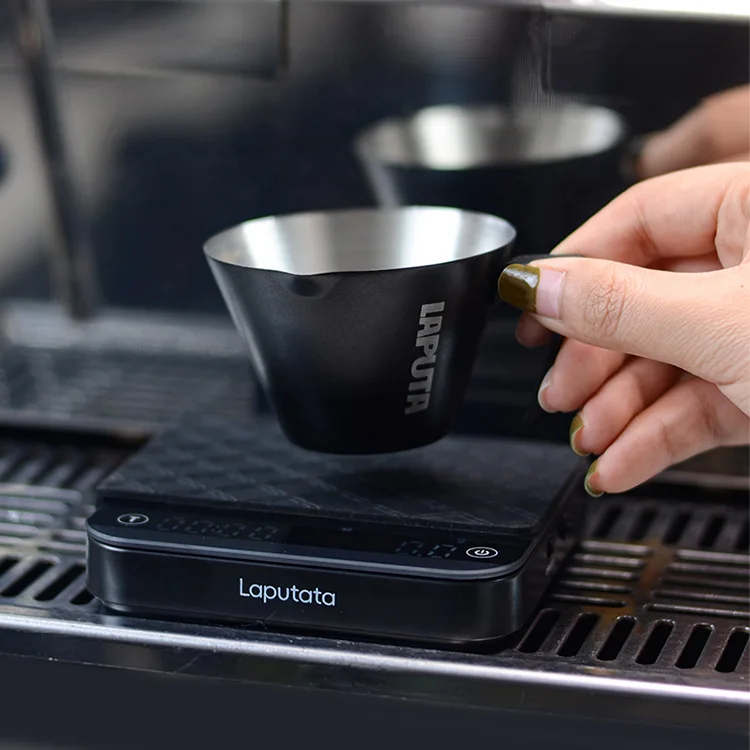 Black Day Coffee Electronic Scale Mini Italian Smart Hand-brewed Coffee Special Small Measure Timing Charging