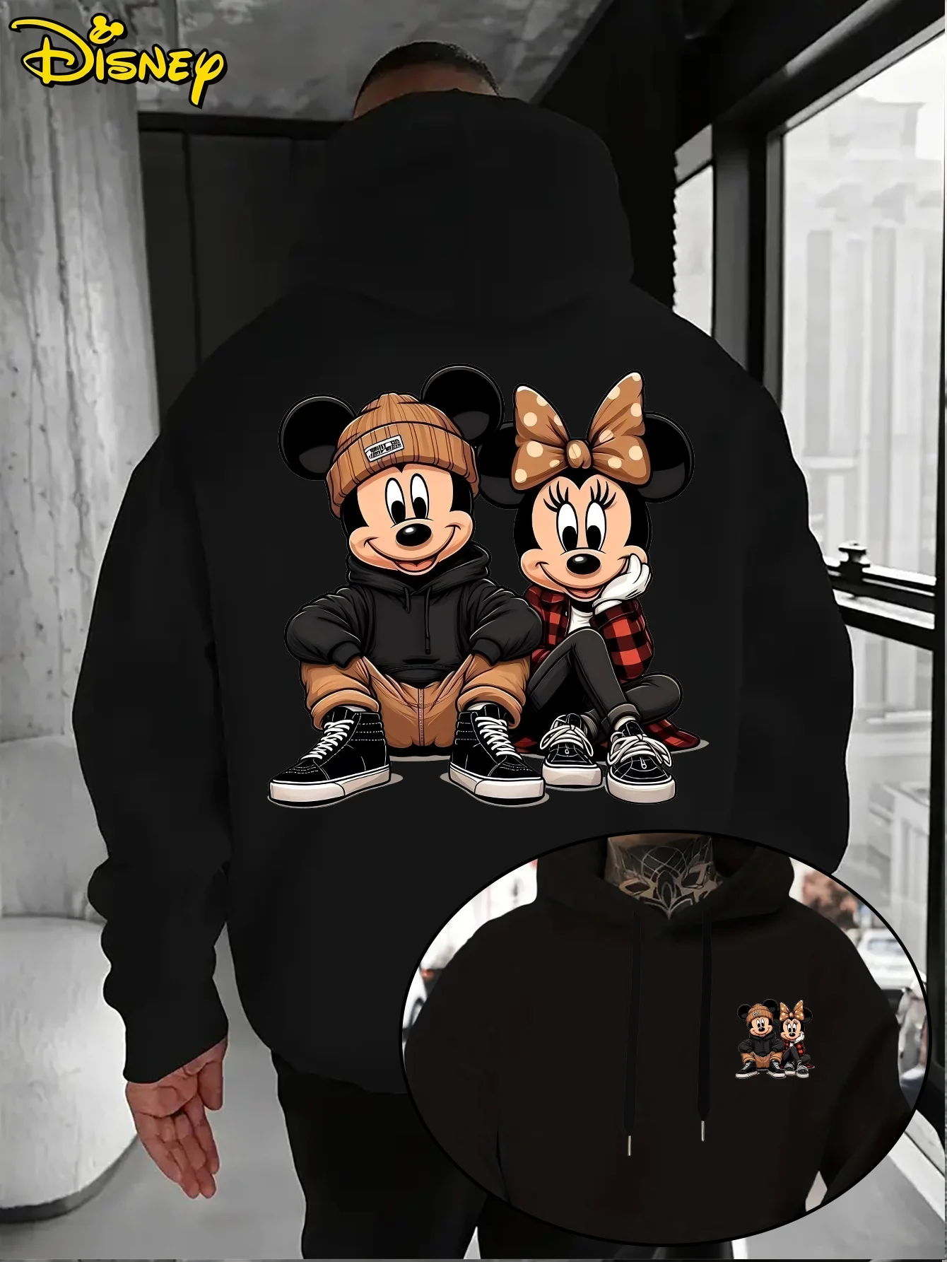 ديزني كارتون ميكي ماوس طباعة مقنعين هوديس الاطفال ملابس الطفل البلوز الفتيات الأطفال طويلة الأكمام البلوز الملابس